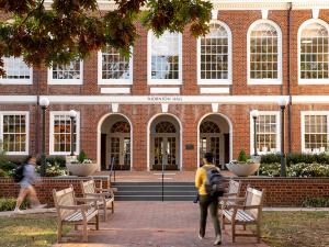 Front view of Thornton Hall at UVA Engineering