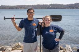 Team organizers Leon Crawford and Ella Maulfair